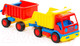 Миниатюра изображения товара Самосвал игрушечный Полесье с прицепом Базик / 9647 (в сеточке)