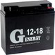 Миниатюра изображения товара Аккумуляторная батарея G-Energy 12-18