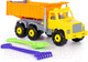 Миниатюра изображения товара Самосвал игрушечный Полесье Супергигант с большими граблями и лопаткой / 5557