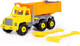 Миниатюра изображения товара Самосвал игрушечный Полесье Супергигант с большими граблями и лопаткой / 5557