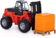 Миниатюра изображения товара Погрузчик игрушечный Полесье Автокар с конструктором на поддоне / 1633 (в сеточке)