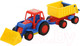 Миниатюра изображения товара Погрузчик игрушечный Полесье с прицепом Базик / 9623 (в сеточке)