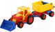 Миниатюра изображения товара Погрузчик игрушечный Полесье с прицепом Базик / 9623 (в сеточке)