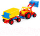 Миниатюра изображения товара Погрузчик игрушечный Полесье с прицепом Базик / 9623 (в сеточке)