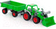 Миниатюра изображения товара Погрузчик игрушечный Полесье с прицепом Фермер-техник / 8817 (в сеточке)