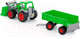 Миниатюра изображения товара Погрузчик игрушечный Полесье с прицепом Фермер-техник / 8817 (в сеточке)