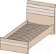 Миниатюра изображения товара Односпальная кровать Интерлиния Коламбия КЛ-001-3 90 с основанием (дуб сонома/дуб белый)