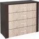Миниатюра изображения товара Комод Интерлиния Коламбия КЛ-9 (дуб венге/дуб серый)
