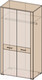 Миниатюра изображения товара Шкаф Интерлиния Коламбия КЛ-3 (дуб сонома/дуб белый)