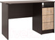 Миниатюра изображения товара Письменный стол Интерлиния СК-001 (дуб венге/дуб серый)