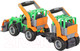 Миниатюра изображения товара Трактор игрушечный Полесье ГрипТрак с полуприцепом для животных / 48417