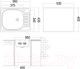 Миниатюра изображения товара Мойка кухонная Ukinox CLM560.435 5К 2L