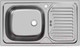 Миниатюра изображения товара Мойка кухонная Ukinox CLM760.435 GW6K 2L