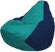 Миниатюра изображения товара Бескаркасное кресло Flagman Груша Мини L Г0.1-286 (бирюзовый/темно-синий)