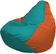 Миниатюра изображения товара Бескаркасное кресло Flagman Груша Мини L Г0.1-296 (бирюзовый/оранжевый)