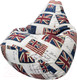 Миниатюра изображения товара Бескаркасное кресло Flagman Груша Макси XXL Г2.4-04 (Британский флаг)