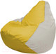 Миниатюра изображения товара Бескаркасное кресло Flagman Груша Макси XXL Г2.1-266 (желтый/белый)