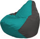 Миниатюра изображения товара Бескаркасное кресло Flagman Груша Макси XXL Г2.1-287 (бирюзовый/темно-серый)