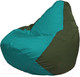 Миниатюра изображения товара Бескаркасное кресло Flagman Груша Макси XXL Г2.1-288 (бирюзовый/темно-оливковый)