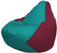 Миниатюра изображения товара Бескаркасное кресло Flagman Груша Макси XXL Г2.1-314 (бирюзовый/бордовый)