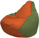 Миниатюра изображения товара Бескаркасное кресло Flagman Груша Макси XXL Г2.1-216 (оранжевый/оливковый)