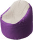 Миниатюра изображения товара Бескаркасное кресло Flagman Bravo B1.1-40 (фиолетовый/белый)