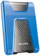 Миниатюра изображения товара Внешний жесткий диск A-data DashDrive Durable HD650 1TB (AHD650-1TU31-CBL) (синий)