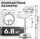 Миниатюра изображения товара Стул барный Mio Tesoro Грация BS-035 (белый/хром)