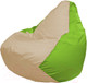 Миниатюра изображения товара Бескаркасное кресло Flagman Груша Мега XXXL Г3.1-141 (светло-бежевый/салатовый)