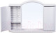 Миниатюра изображения товара Шкаф с зеркалом для ванной Berossi Арго АС 11904000 (белый мрамор)
