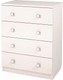 Миниатюра изображения товара Комод Polini Kids Simple c 4 ящиками (белый)