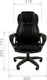 Миниатюра изображения товара Кресло офисное Chairman 432 (экокожа/черный)