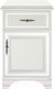 Миниатюра изображения товара Тумба Black Red White Kentaki S320-KOM1D1S/P (белый/белый)