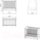 Миниатюра изображения товара Детская кроватка Polini Kids French 710 Teddy с ящиком (белый)