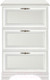 Миниатюра изображения товара Тумба в прихожую Black Red White Kentaki S320-SFВ3B (белый/белый)