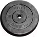 Миниатюра изображения товара Диск для штанги MB Barbell Atlet d26мм 10кг (черный)