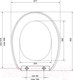 Миниатюра изображения товара Сиденье для унитаза Bisk Smart 03924 (белый)