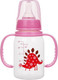 Миниатюра изображения товара Бутылочка для кормления Sun Delight Стандартная со съемными ручками / 40B2H (125мл, розовый)