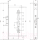 Миниатюра изображения товара Замок врезной Avers 2000-ZN