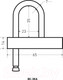 Миниатюра изображения товара Замок навесной Аллюр ВС-3КА D7