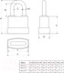 Миниатюра изображения товара Замок навесной Apecs PDR-50-55