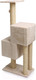 Миниатюра изображения товара Комплекс для кошек Cat House Двойной домик 1.27 (сизаль бежевый)