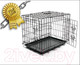 Миниатюра изображения товара Клетка для животных Duvo Plus Pet Kennel Small 780/480/DV (черный)
