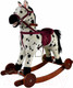 Миниатюра изображения товара Качалка-каталка Pituso Fandango Лошадка / GS2035W (белый/черный, с колесами)