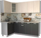 Миниатюра изображения товара Кухонный гарнитур Интерлиния Мила 12x22 (антрацит/вудлайн кремовый/опал светлый)