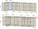 Миниатюра изображения товара Кухонный гарнитур Интерлиния Мила 12x30 (серебро/дуб веллингтон/белый гранит)