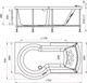 Миниатюра изображения товара Ванна акриловая Radomir Валенсия 170x95 L / 1-01-0-1-1-021
