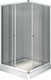 Миниатюра изображения товара Душевой уголок Radomir 100x110 L / 1-03-1-1-0-1230 (прозрачное стекло)