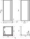 Миниатюра изображения товара Душевой уголок Radomir Люкс 80 / 1-03-2-0-0-0991 (матовое стекло)