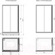 Миниатюра изображения товара Душевой уголок Radomir 90x110 L / 1-03-1-1-0-1220 (прозрачное стекло)